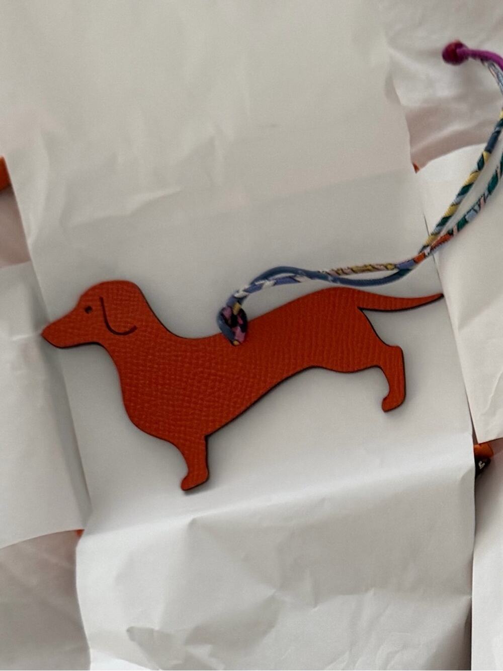 🗽NIB Petit H RARE Daschund Pet Bag Charm